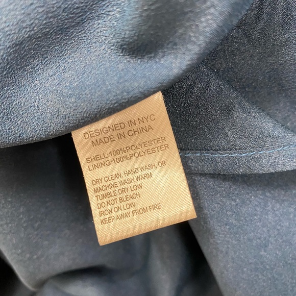 Yumi Kim Blue Floral Cold Shoulder Wrap Dress - Picture 7 of 10